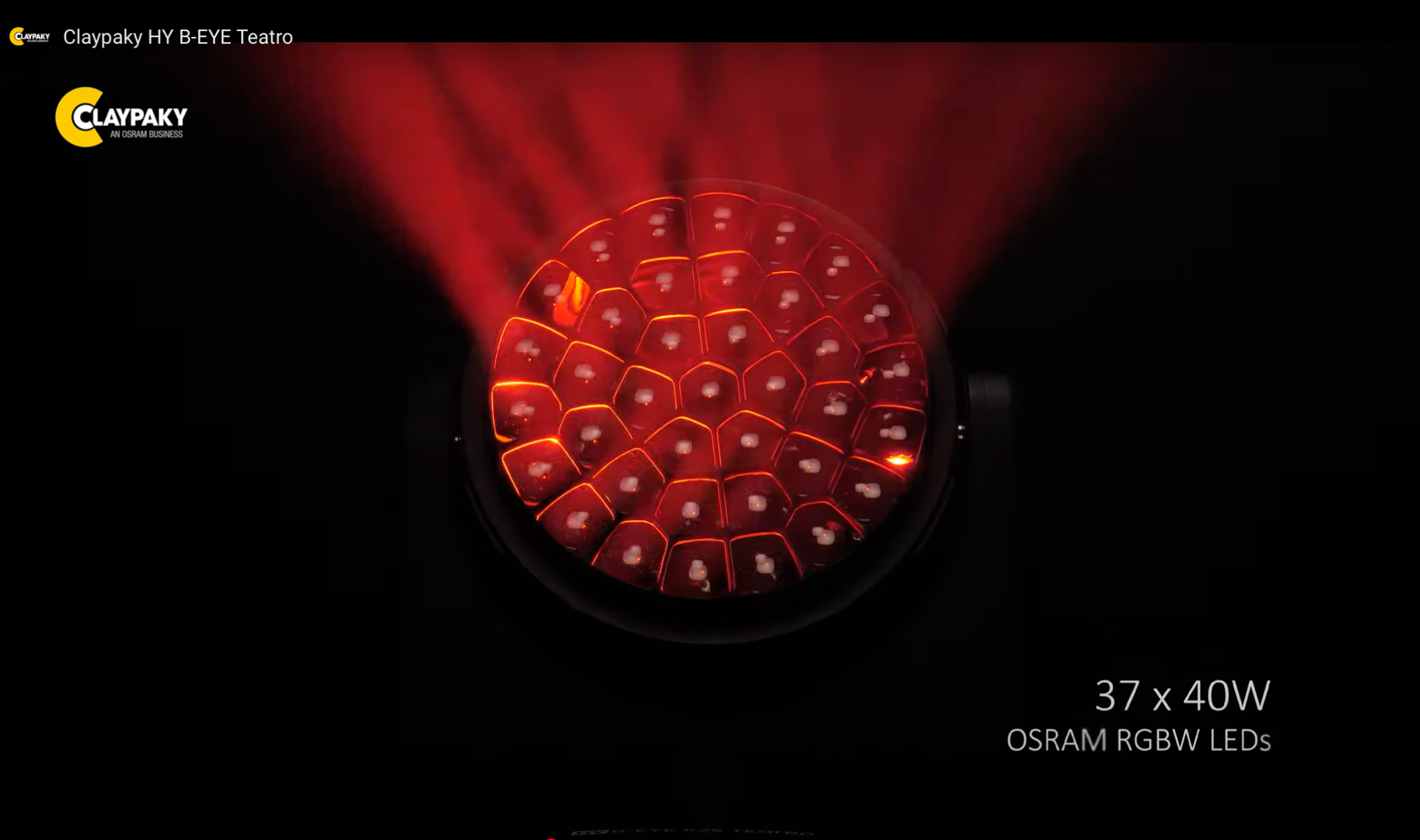 clay paky HY-B Eye K25 theatro - světelný zdroj 37x40W