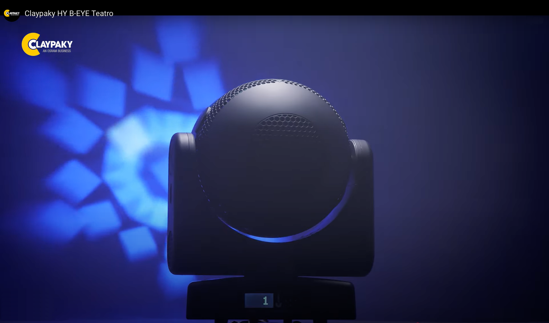 clay paky HY-B Eye K25 theatro - pixelmaping